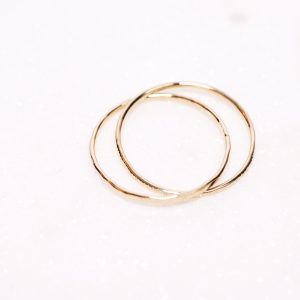 bague duo entrelace or recucle lyon