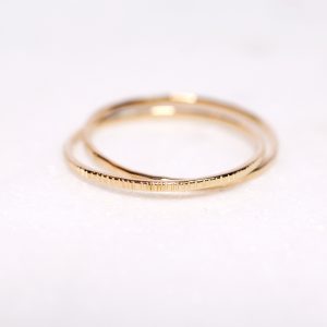 Bague Duo Entrelacée