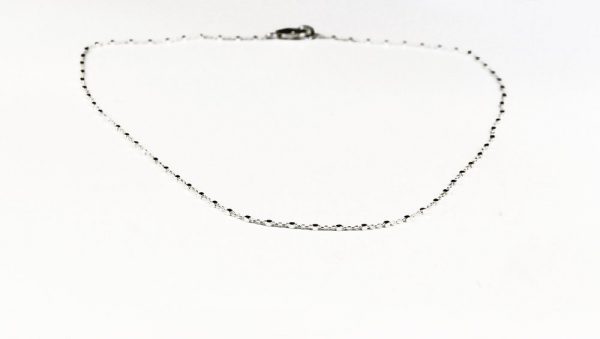 collier chaine cube argent