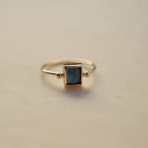 bague tourmaline bleu bijoux sur mesure lyon