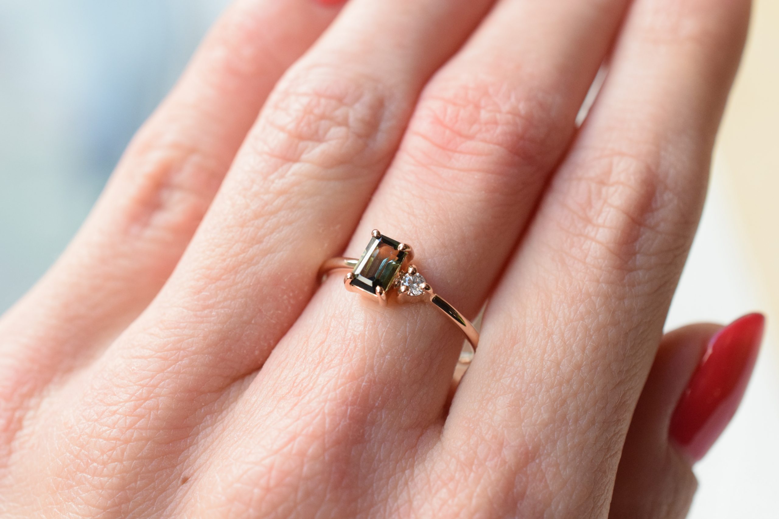 Monture bague Duo serti griffes - Pulp Jewels Bijouterie joaillerie Lyon