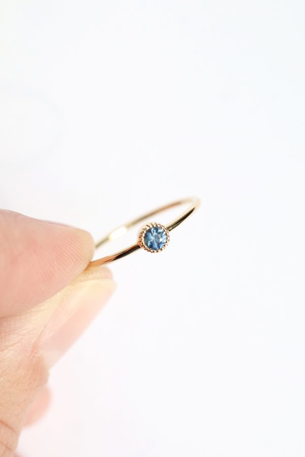 Bague Ainay or jaune saphir – Image 3