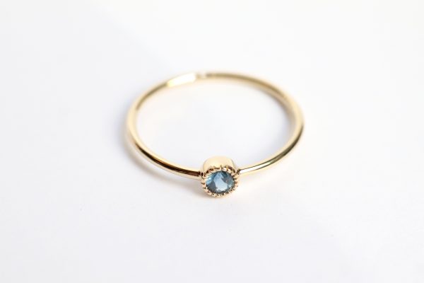 Bague Ainay or jaune saphir – Image 4