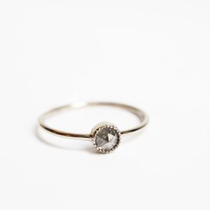 bague fine diamant or blanc