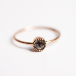 Bague Ainay diamant gris t.52