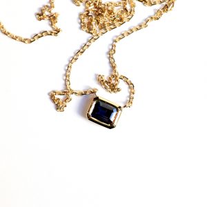 Collier Manhattan saphir