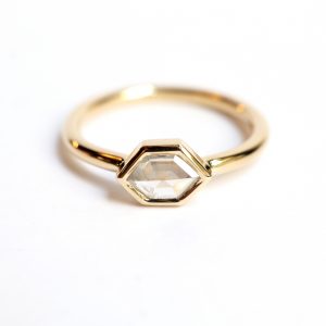 Bague losange diamant